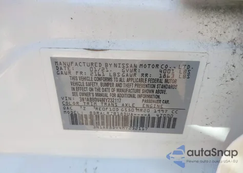 2021 Nissan Sentra Sr Xtronic Cvt from USA, damaged, VIN 3N1AB8DV4MY232117